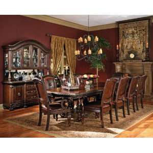  Antoinette Double Pedestal Dining Table with 24 Leaf 