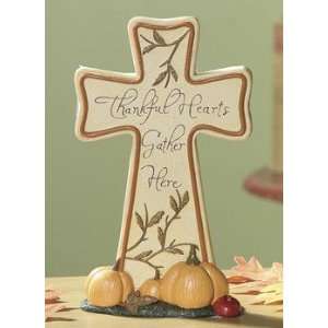 Thankful Hearts Gather Here Cross   Party Decorations & Room Decor