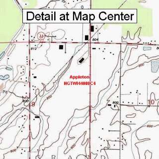  USGS Topographic Quadrangle Map   Appleton, Wisconsin 