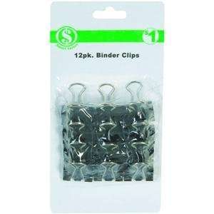  Binder Clip   Dollar Program, 12CT MED BINDER CLIPS