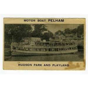   Hudson Park to Rye Beach Playland Ad Card 1930s 