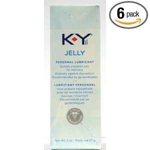 K Y Jelly Personal Lubricant, 2 Oz Tube (Pack of 6 