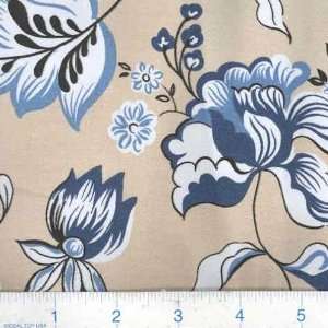  52 Wide Stretch Twill Astrid Natural/Blue Fabric By The 