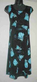 Jostar irridescent floral tank dress S 3X brn, grn ,blu  