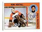 1987 88 Panini Stickers #191 Ron Hextall Real Hard Autograph
