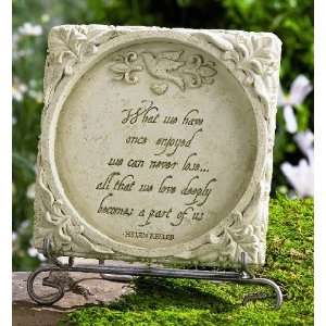   What we have once enjoyed   Helen Keller Quote Plaque