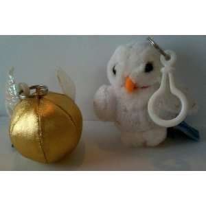   Plush Clips   4 Hedwig Owls and 4 Golden Snitch 
