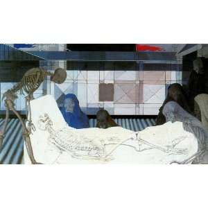   Reproduction   Paul Delvaux   32 x 18 inches   Burial