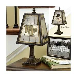  Wake Forest Demon Deacons 14 Art Glass Table Lamp Sports 