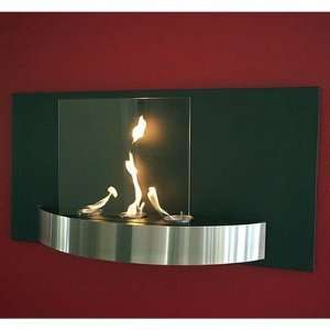   Glass Black Heat Resistant and Brushed Stainless Steel