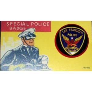  California San Francisco Police Tin Litho Badge, 1960s 