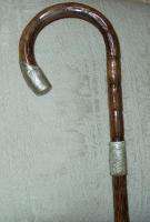 Antique 1854 Salesman Sample Walking Cane with Sterling (NOT a 