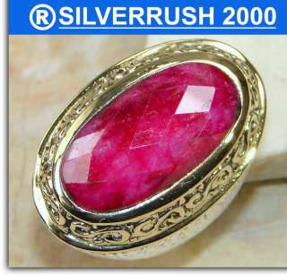 GALLANT RUBY .925 SILVER RING ; SIZE 7 1/2; the head of ring 1 1 