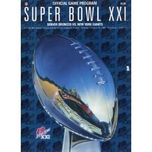   Official Game Program  Denver Broncos Vs. New York Giants NFL Books