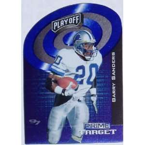  Barry Sanders 1997 Playoff Prime Target Card #2 Sports 