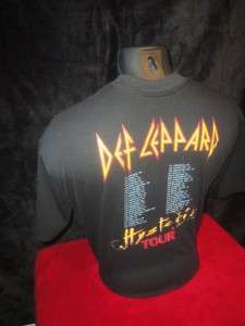 Def Leppard Hysteria Tour T Shirt XL Vtg 1988 Bludgeon Riffola Ltd 50% 