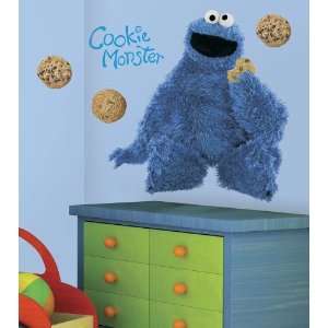  Sesame Street Cookie Monster Giant Peel & Stick Wall Decal 