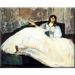  Baudelaires Mistress Reclining 30x24 Streched Canvas Art 