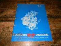 Rochester Products Monojet Carburetor Models M & MV PB Illustrated 
