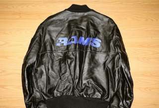 Vintage Los Angeles Rams DeLong leather jacket NWT NFL Dickerson LA 