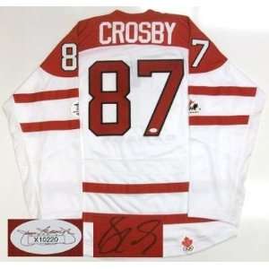   Crosby Autographed Uniform   Team Canada Jsa W