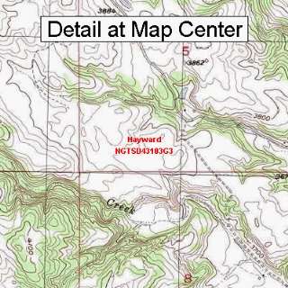   Topographic Quadrangle Map   Hayward, South Dakota (Folded/Waterproof