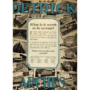  1925 Ad Detrick M H Dearborn St Chicago Arches Stoker 