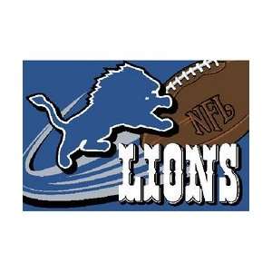  Detroit Lions NFL Team Tufted Rug by Northwest (20x30 
