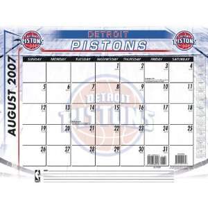 Detroit Pistons 2007 08 22 x 17 Academic Desk Calendar 