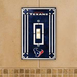  Houston Texans Art Glass Switch Cover