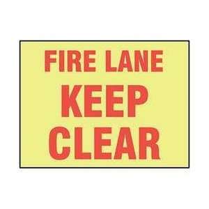  Safety Sign,fire Lane Keep Clear   ACCUFORM Office 