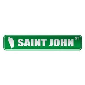   SAINT JOHN ST  STREET SIGN CITY DOMINICA