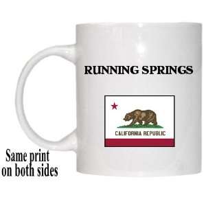  US State Flag   RUNNING SPRINGS, California (CA) Mug 