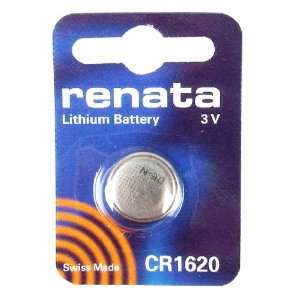  One (1) X Renata Cr1620 Lithium Watch / Key / Gadget Battery 