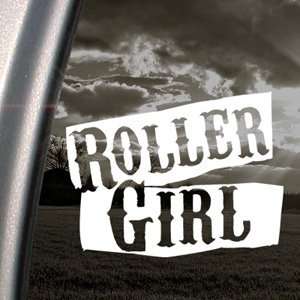 Roller Girl Decal Car Truck Bumper Window Sticker