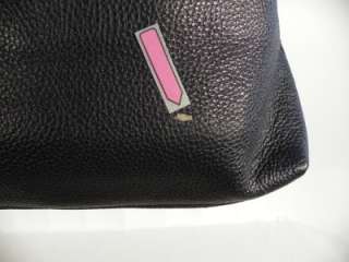 Dooney & Bourke Leather Hobo Handbag w/ Logo Lock~Navy  