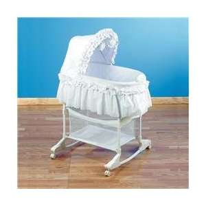   Simplicity 2 in 1 Rock n Roll Bassinet & Cradle Color White Baby