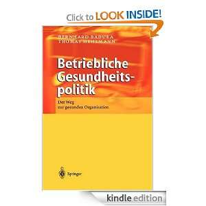   German Edition) eBook Bernhard Badura, Thomas Hehlmann Kindle Store