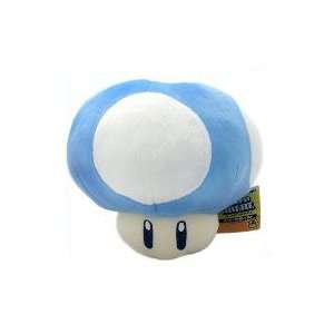 Super Mario Brothers BLUE MUSHROOM 13 Plush Toy Toys 