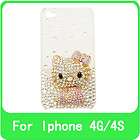 Bling hello kitty iPhone 4 4s case made with Swarovski Crystal 