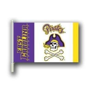   Pirates CAR FLAG w/Wall Brackett Set of 2   NCAA