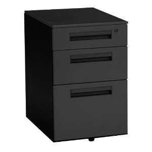  Balt Mobile File Cabinet With 3 Drawer (Charcoal) Office 