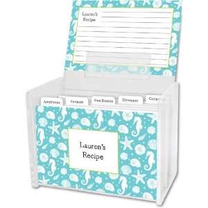  Boatman Geller Recipe Boxes with Cards   Jetties Teal 