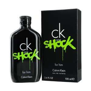  CK ONE SHOCK by Calvin Klein EDT SPRAY 3.4 OZ Beauty