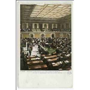 Reprint The Capitol, House of Representatives making laws, Washington 