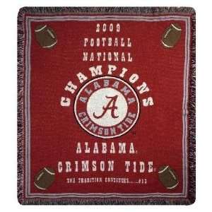 Alabama Crimson Tide 2009 Championship Collegiate Throw 50 x 60 
