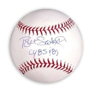  Bret Saberhagen Signed MLB Baseball w/CY 85/89 Sports 