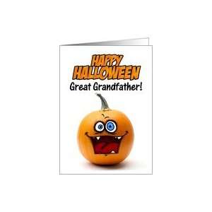  happy halloween pumpkin   great grandfather Card Health 