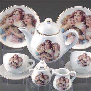   Nostalgia Girls Tea Set in Hat Box   by Reutter Porcelain of Germany