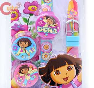 Dora The Explorer Digital Flip Wrist Watch w/ Extra Cap  